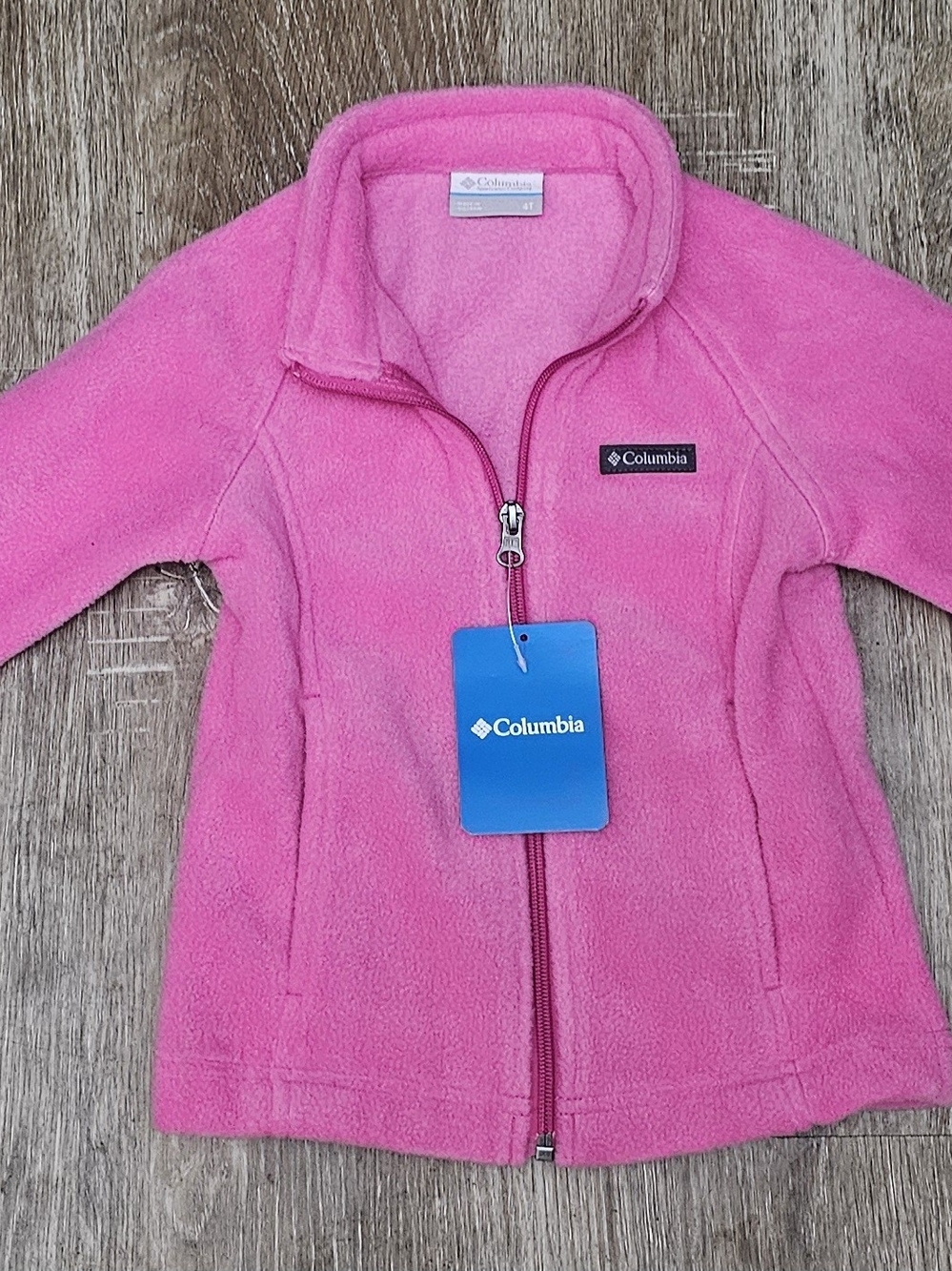 Columbia Kids Pink Full-Zip Fleece Jacket